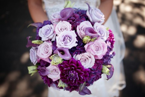 Purple Wedding Bouquet