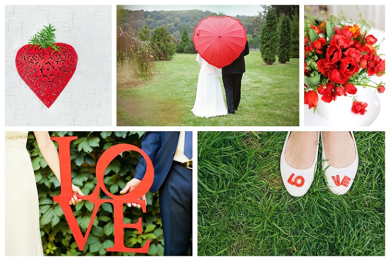 Red + White Wedding