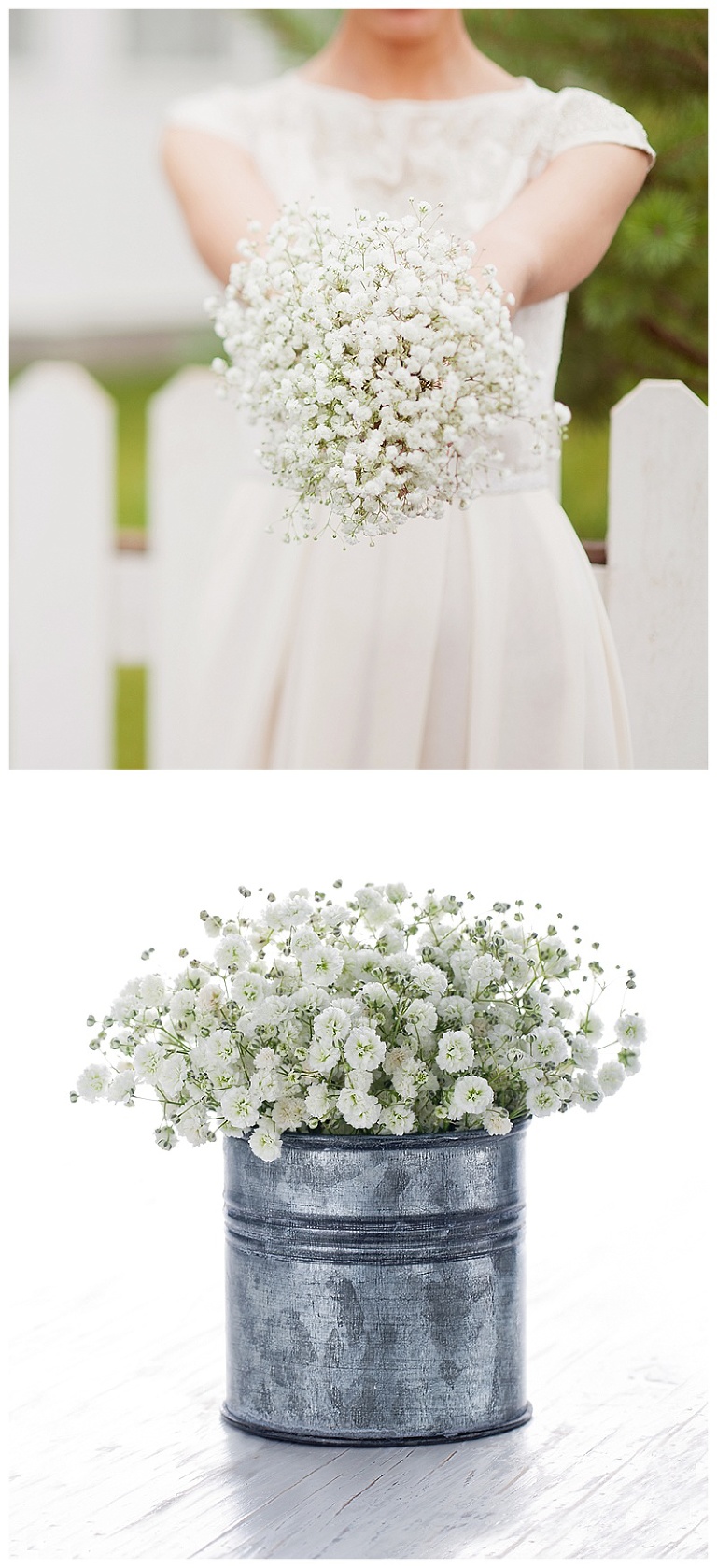 Baby's Breath Bouquet & Centerpiece