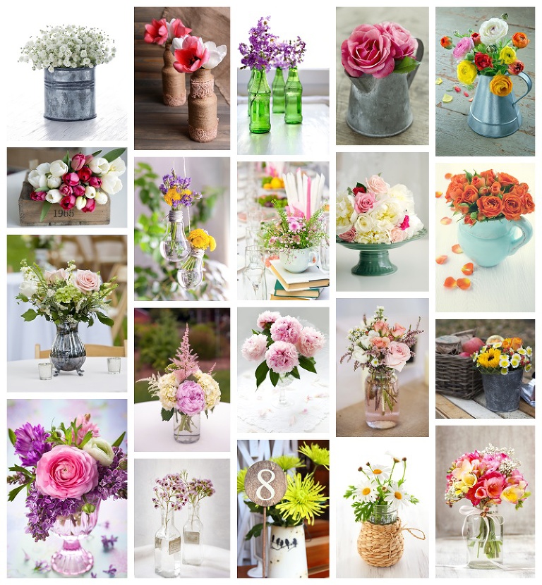 A variety of containers