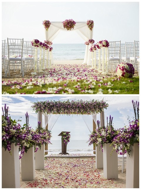 Beach Wedding-Purple