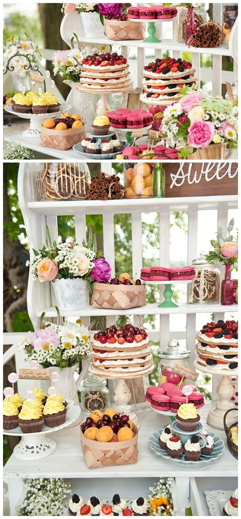 Garden Themed Dessert Display
