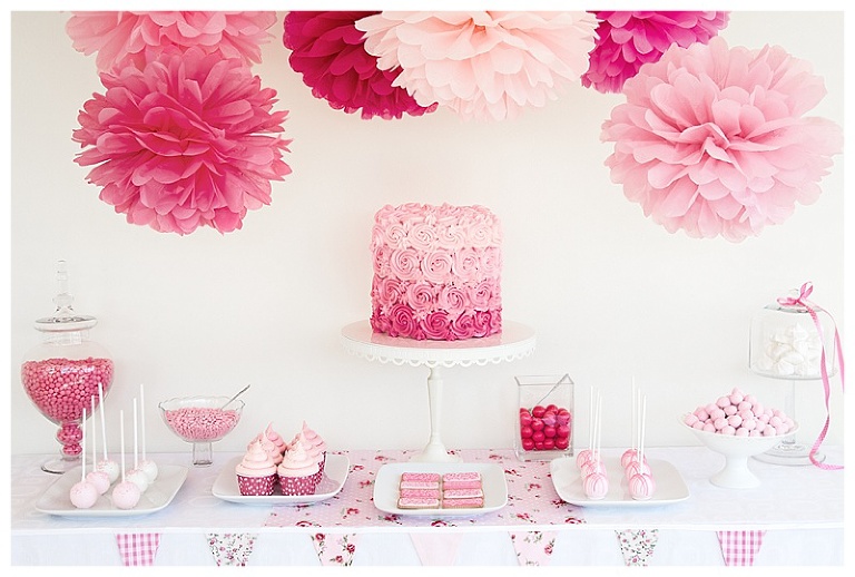 Pink Dessert Display