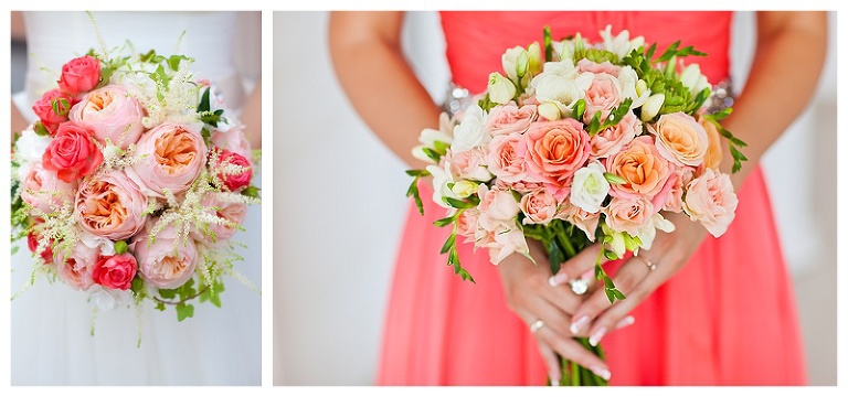 Ombre Peach Bouquets