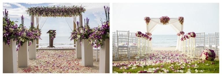 Purple Beach Ceremony