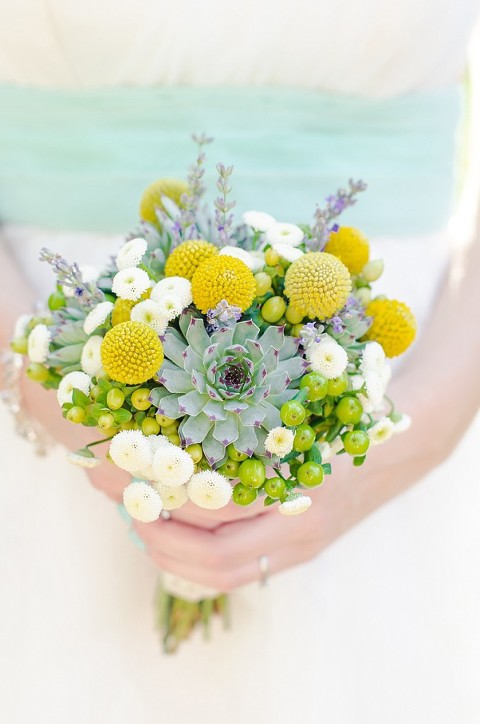 Succulent Bridal Bouquet