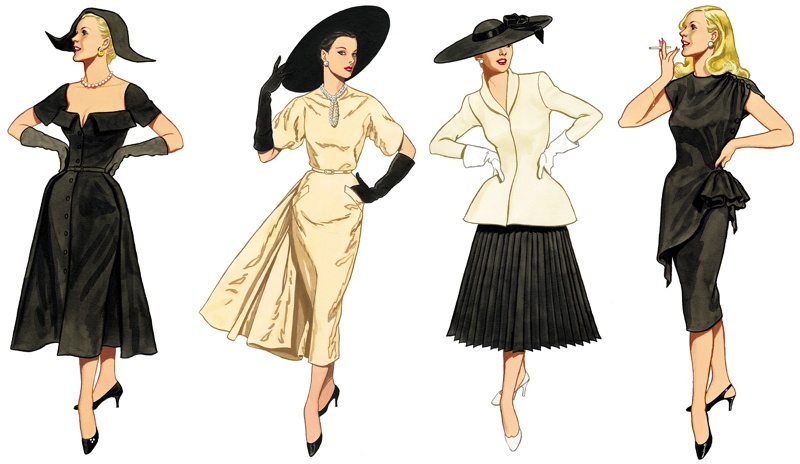 40s 50s dresses