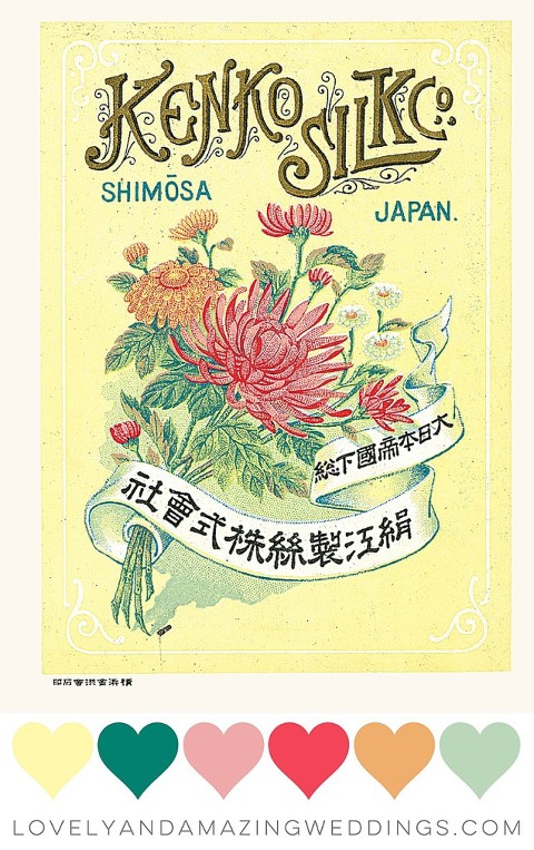 a sweet japanese inspired color palette