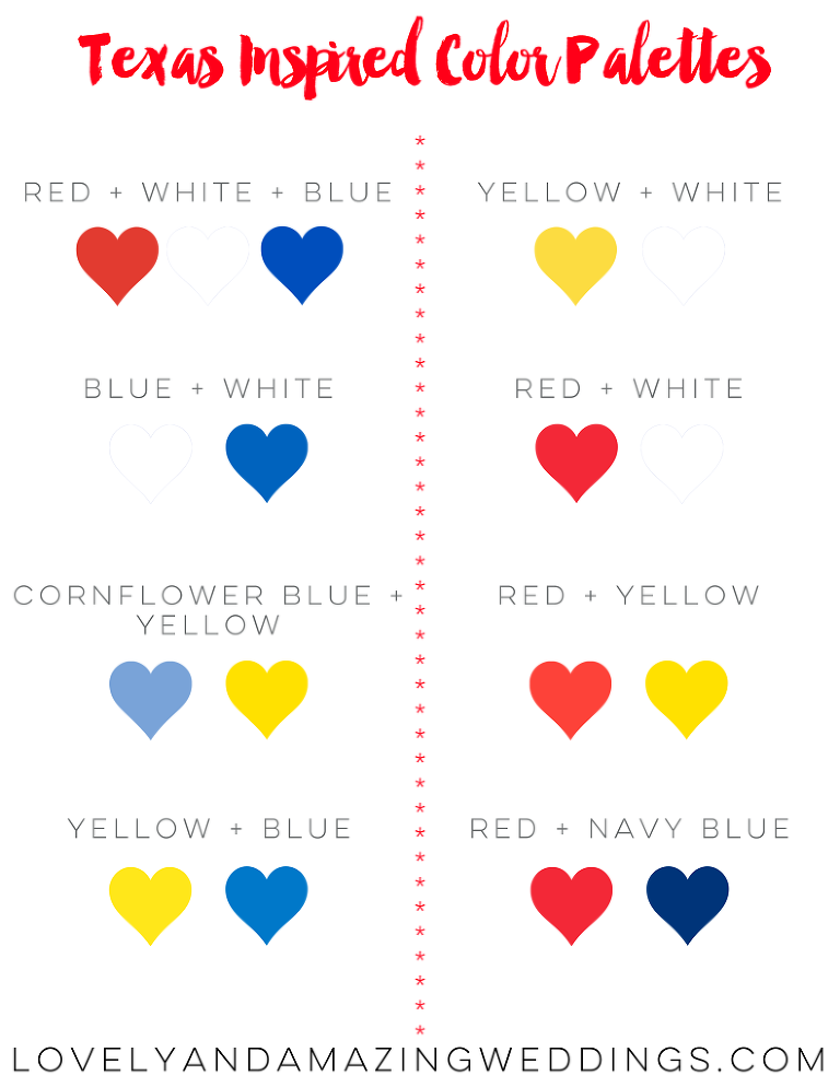texas inspired palettes