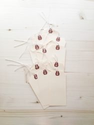easy to make stamped shipping tag