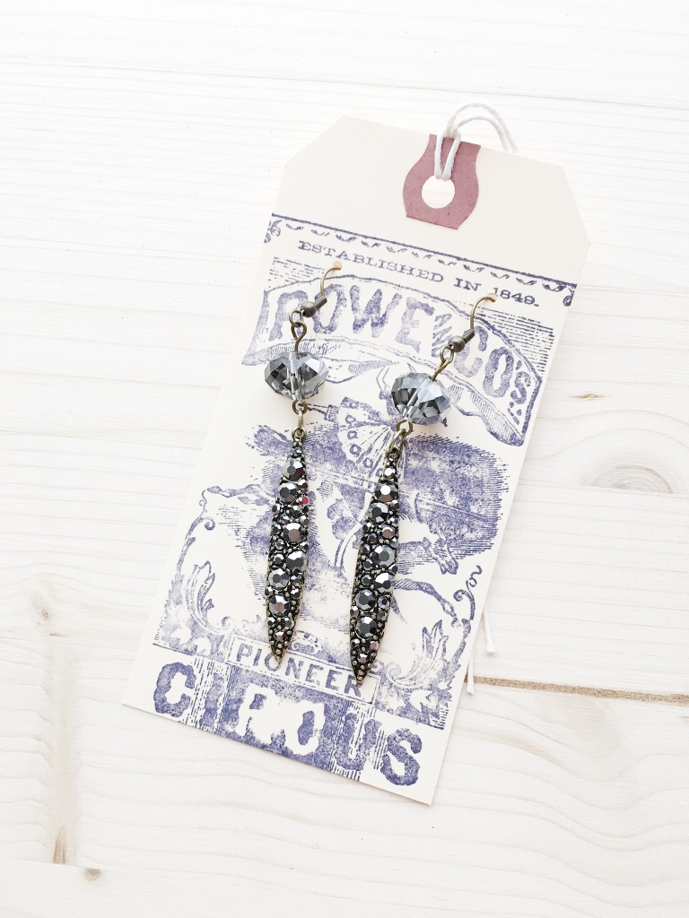 easy to make stamped shipping tag