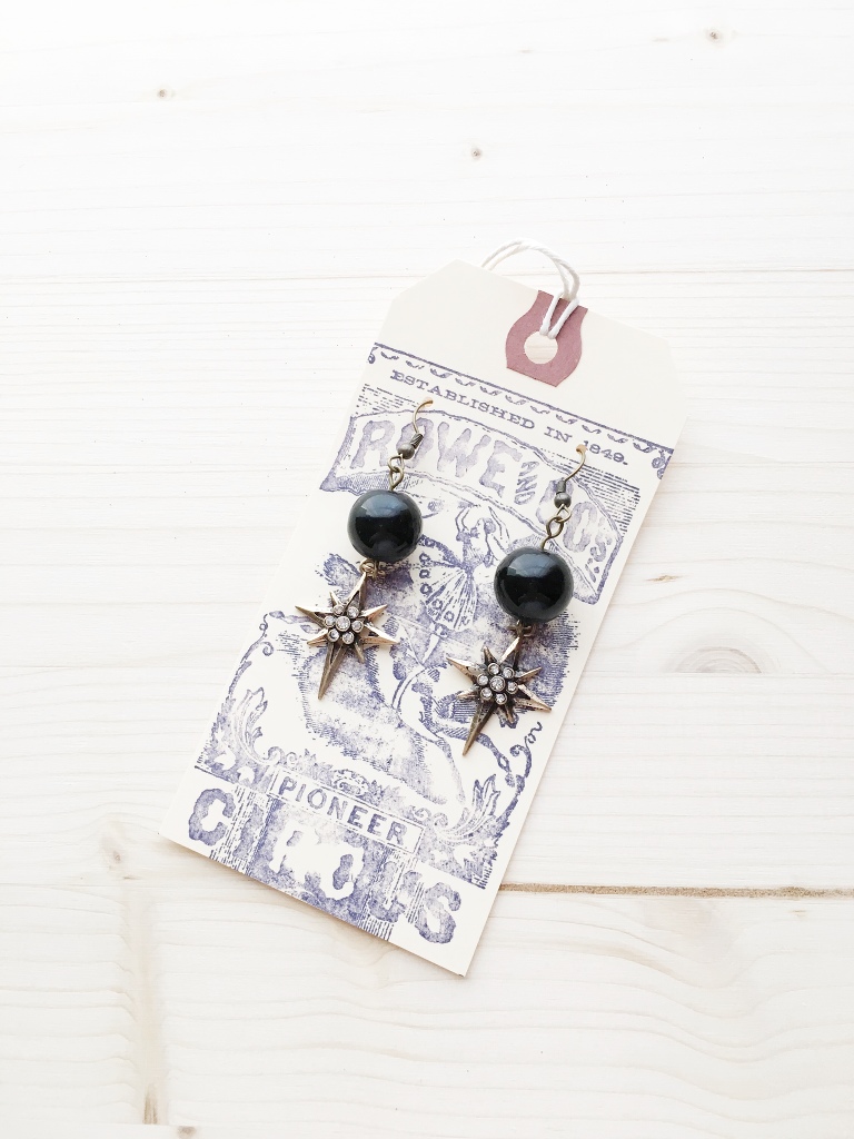 easy to make stamped shipping tag