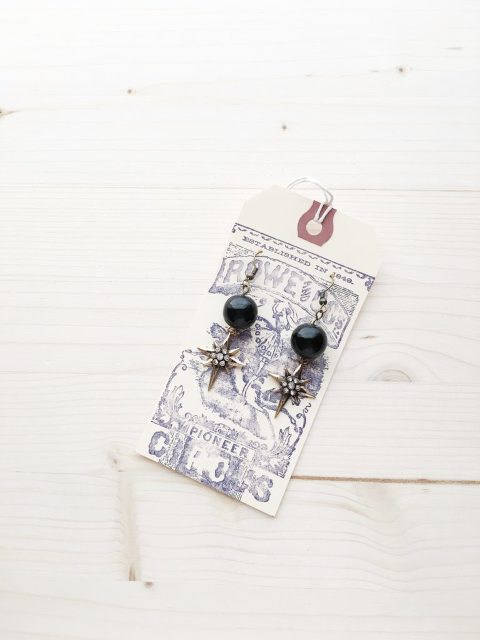 easy to make stamped shipping tag