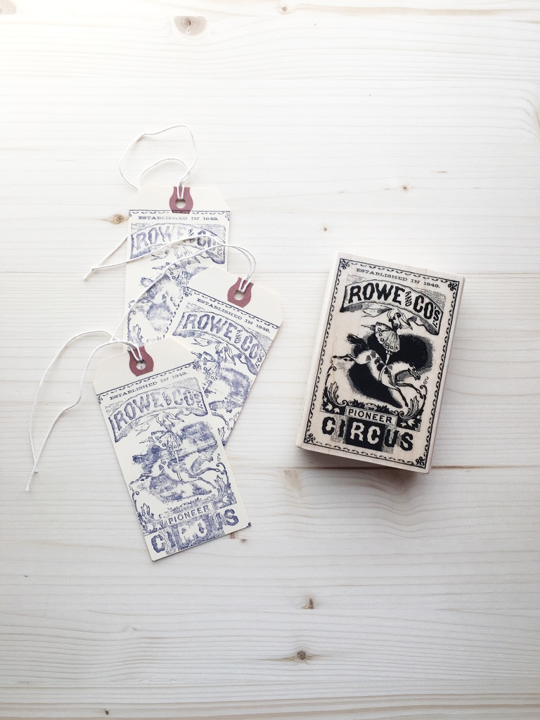 easy to make stamped shipping tag
