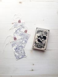 easy to make stamped shipping tag